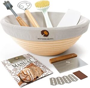 Vollum Bread Proofing Basket Banneton Baking Supplies for